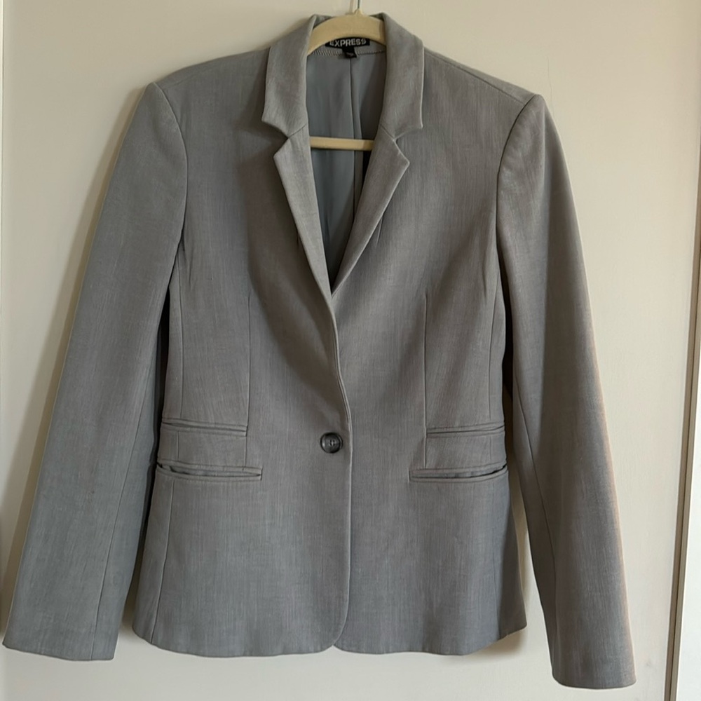 Grey Express fitted blazer size 10